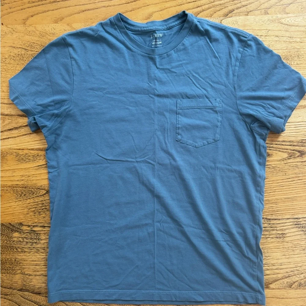 J. Crew Men’s Slate Blue Pocket Crew Tee